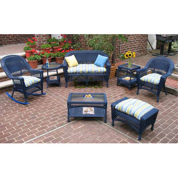 CS- (10) Kindermöbel PE Rattan Kinder Sofa Set